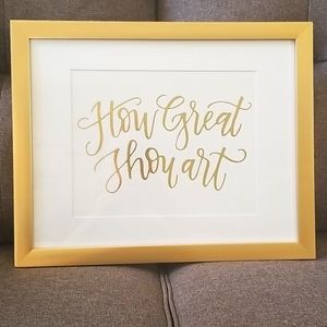 "How Great Thou Art" framed wall art